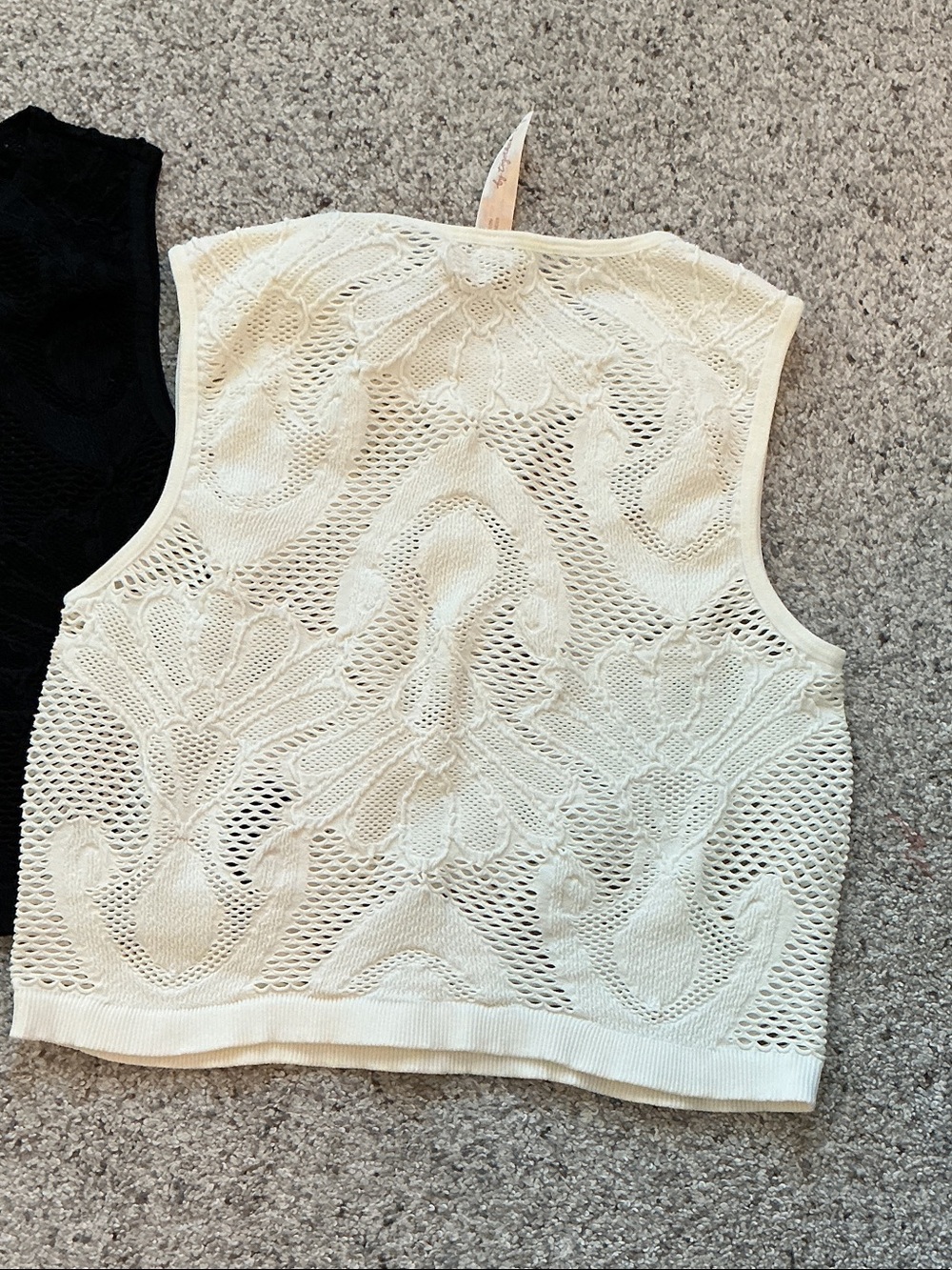 New By Together Bundle of 2 Seamless High Neck Tank Tops ~ Black and Cream - Picture 3 of 5